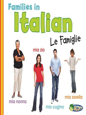 cover image of Families in Italian
